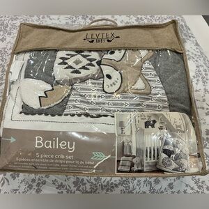 Levtex Baby Crib Sheet Set with Owl Design